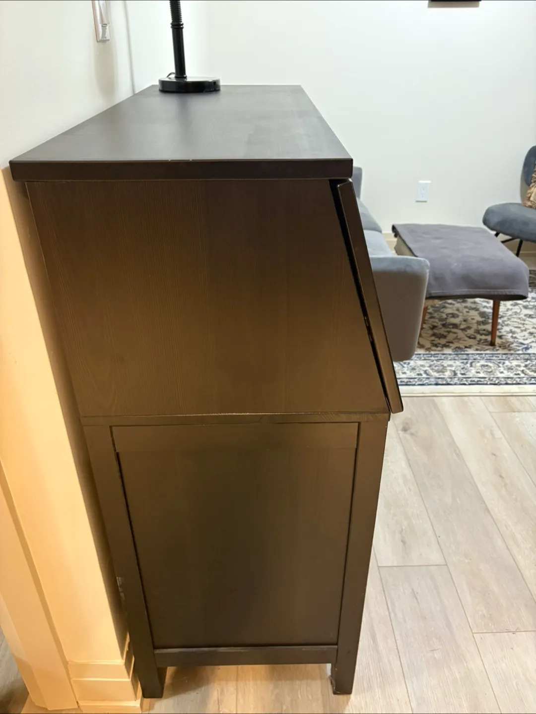 Secretary Desk - Black/Brown image indicator(4)