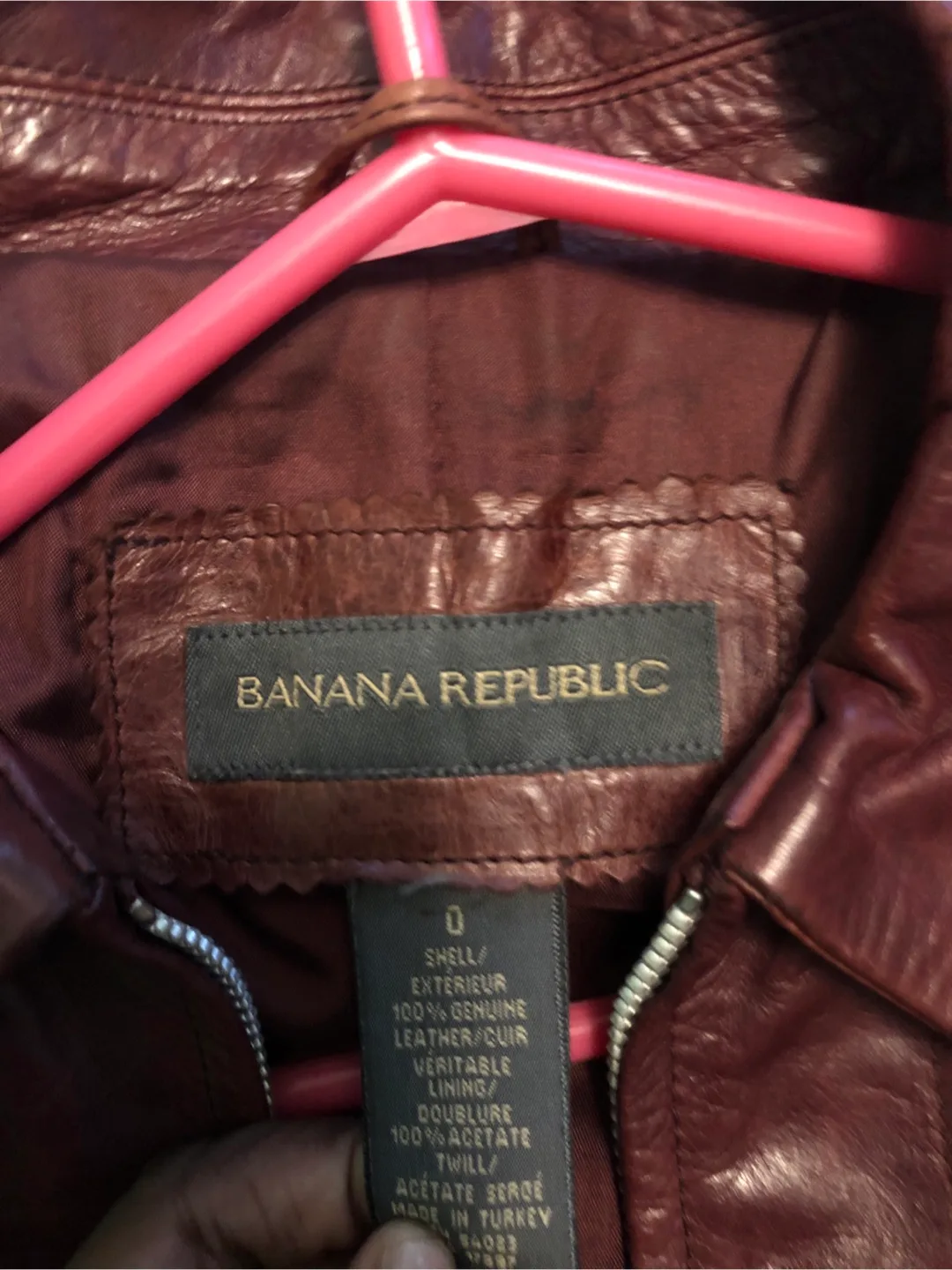 Banana Republic Leather Jacket - Size 0 image indicator(2)