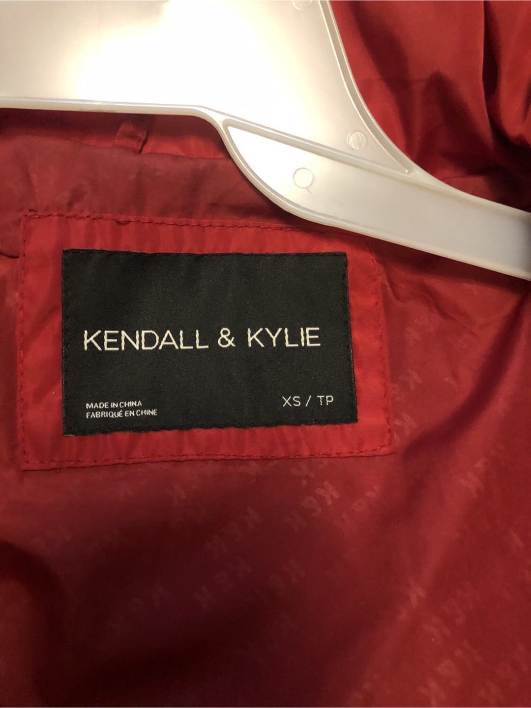 Kendall & Kylie Red Puffer Jacket XS - photo 2