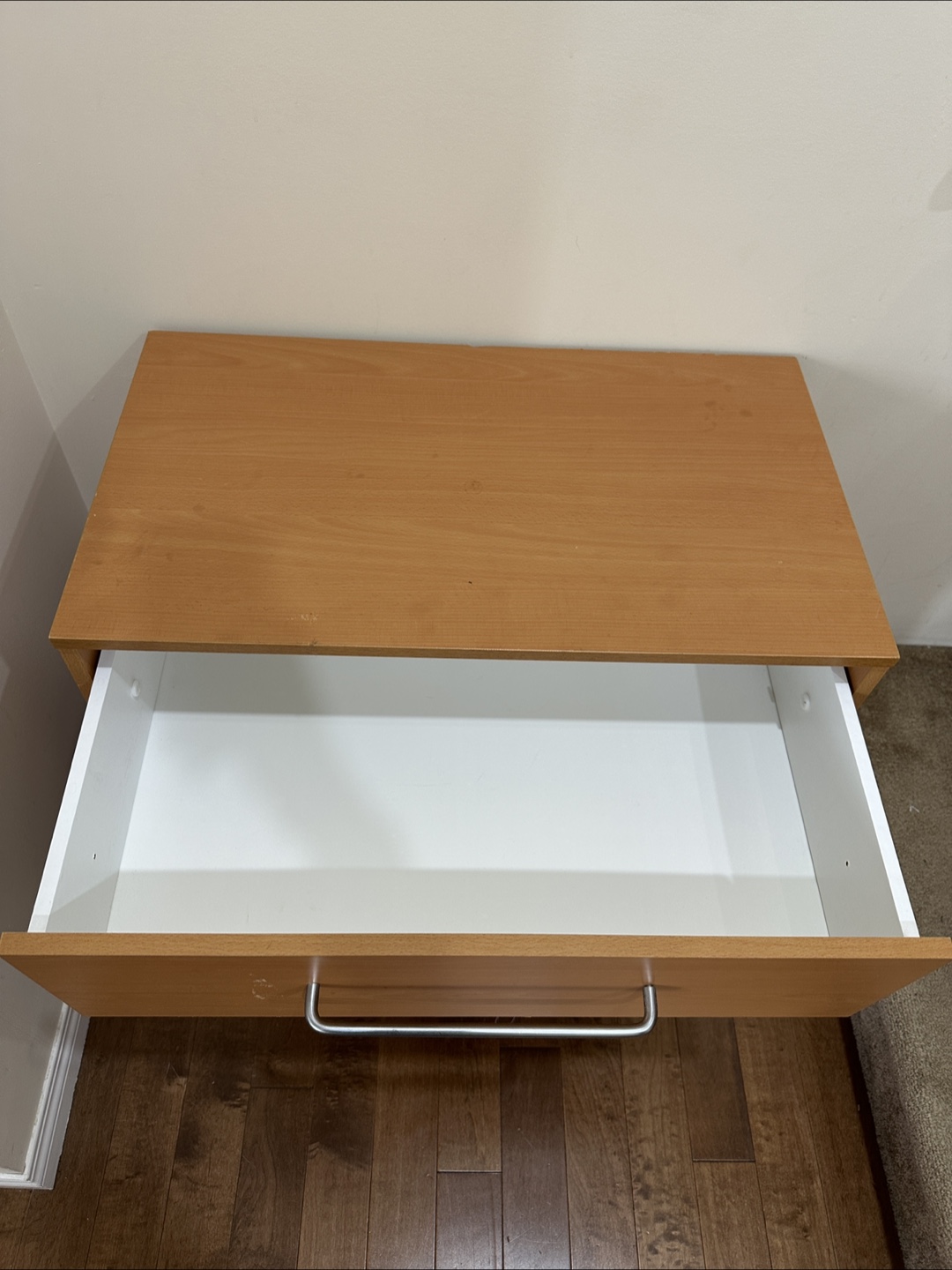 Small Brown Dresser with Metal Handles - photo 3