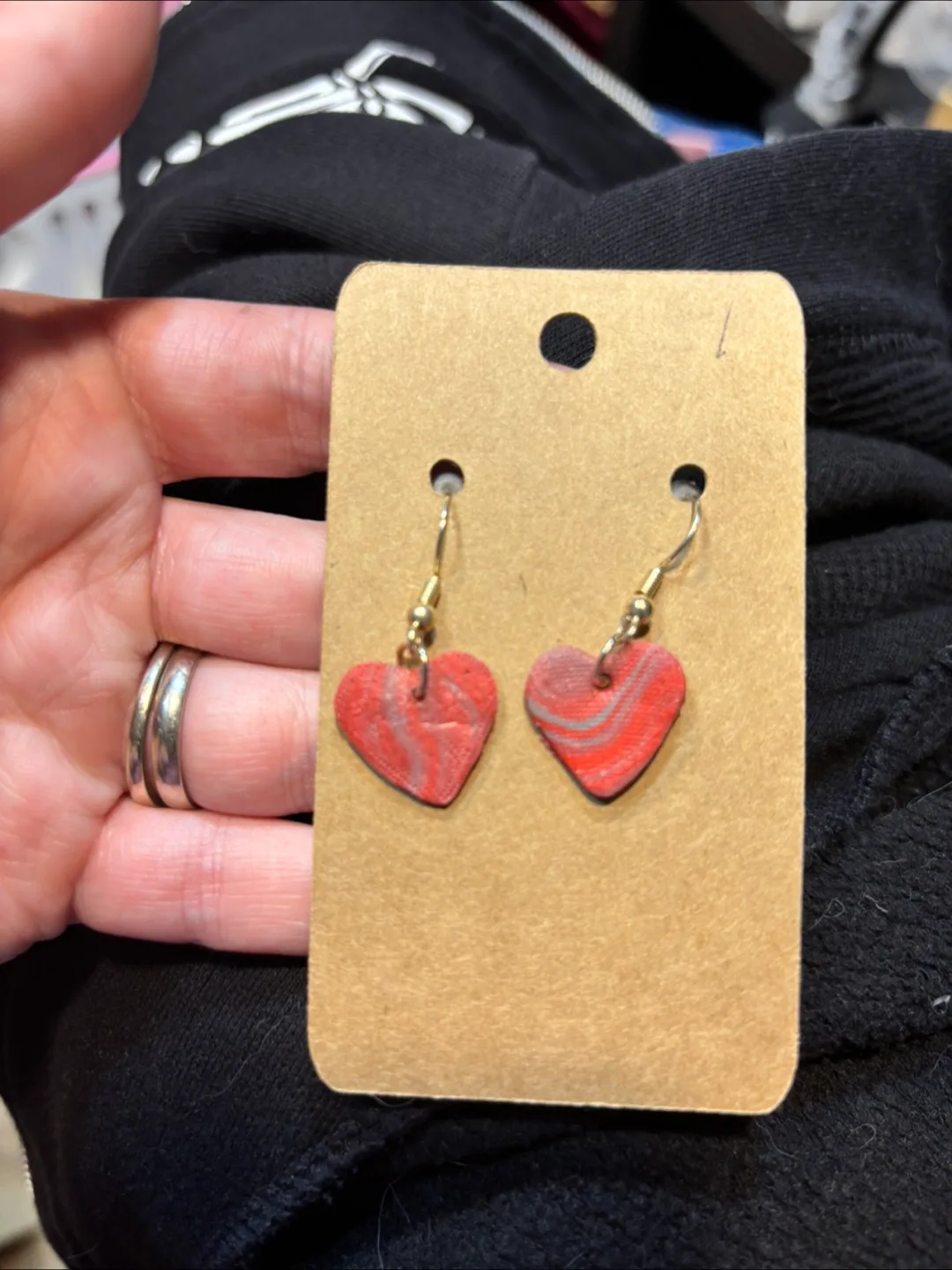 Handmade Heart Earrings thumbnail