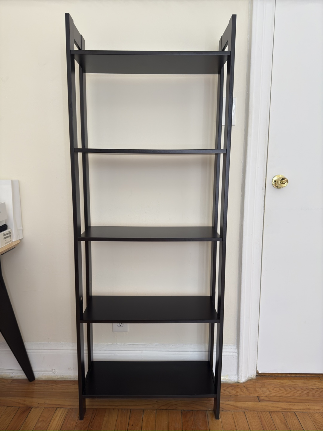 Black Ladder Shelf - 5 Tier Bookshelf