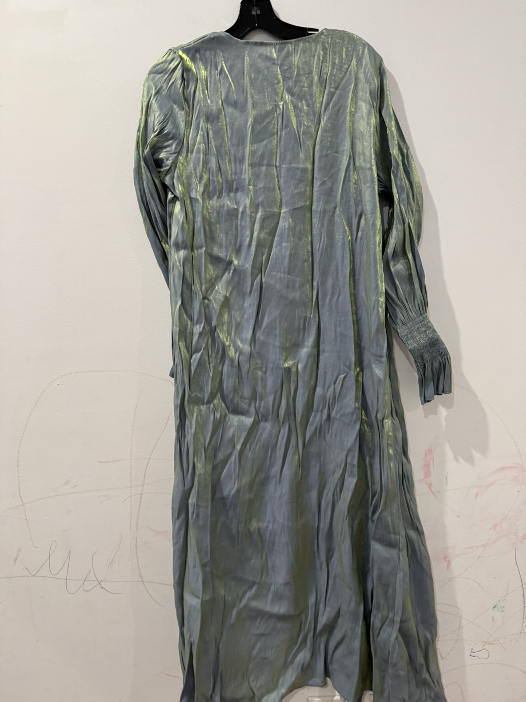 Shein Blue/Green Long Sleeve Dress #freecycle