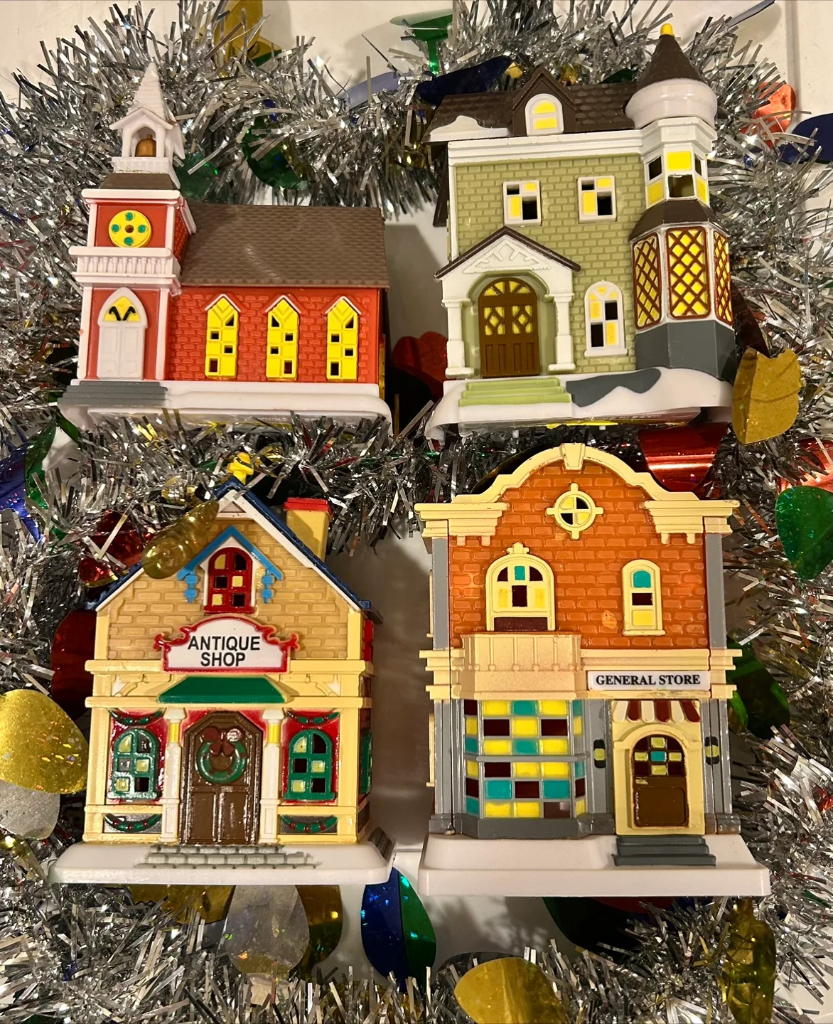 ✨Battery Operated Light Up Mini Christmas Village thumbnail