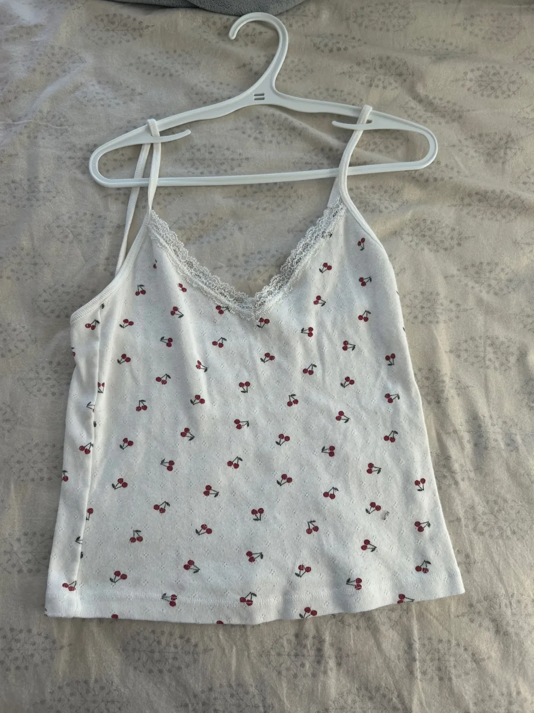 Brandy Melville Cherry Print Tank Top thumbnail