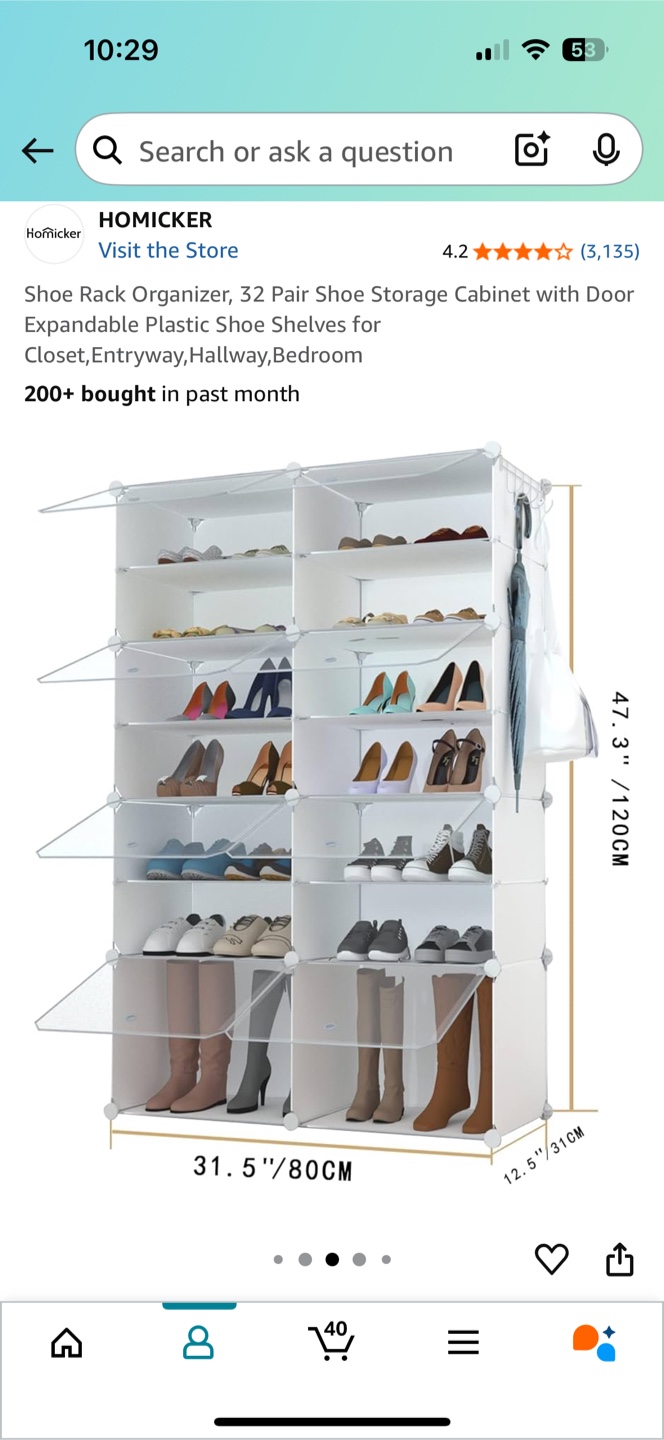 HOMICKER Shoe Rack Organizer - photo 5