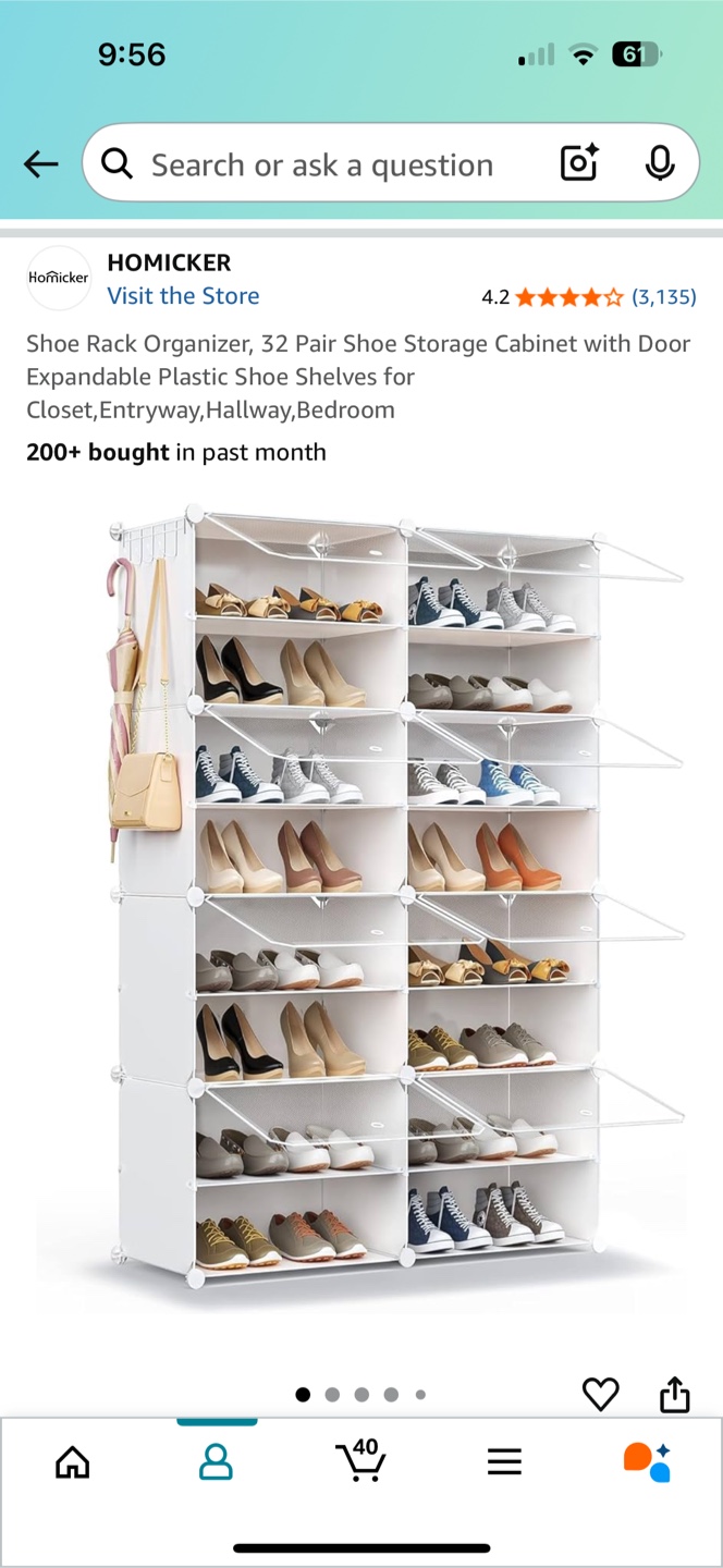 HOMICKER Shoe Rack Organizer - photo 4