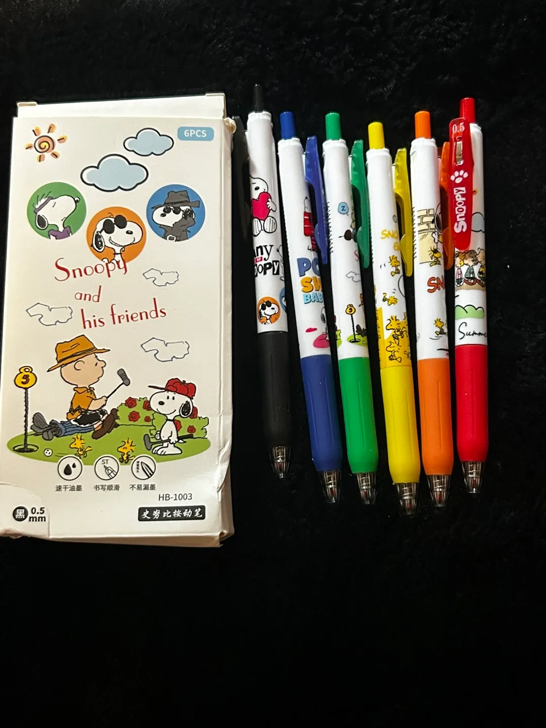 Snoopy and Friends Pens - 6 Pack image indicator(2)