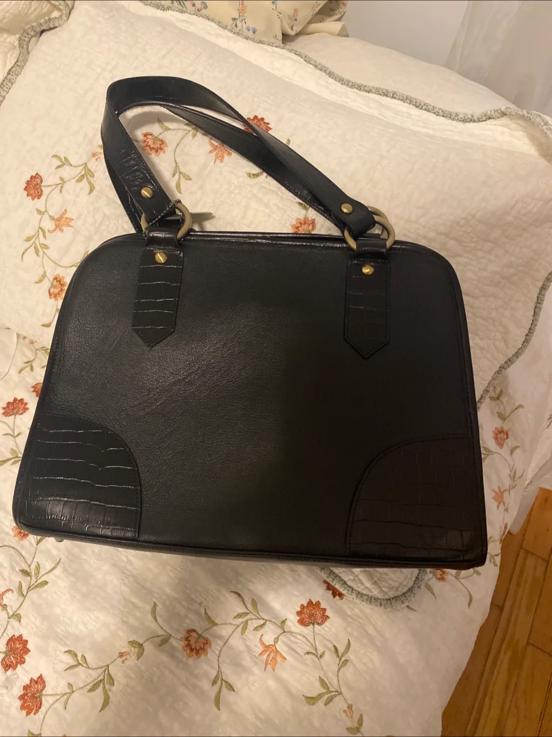 Black Leather Handbag