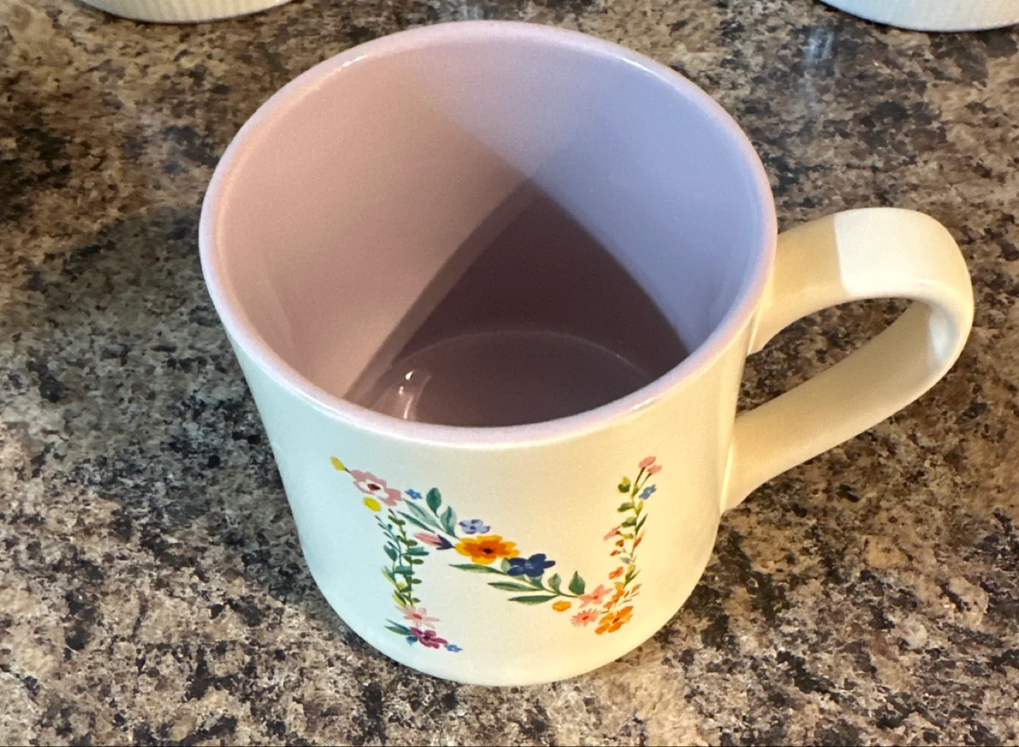 Indigo Floral Mug - Letter N image indicator(2)