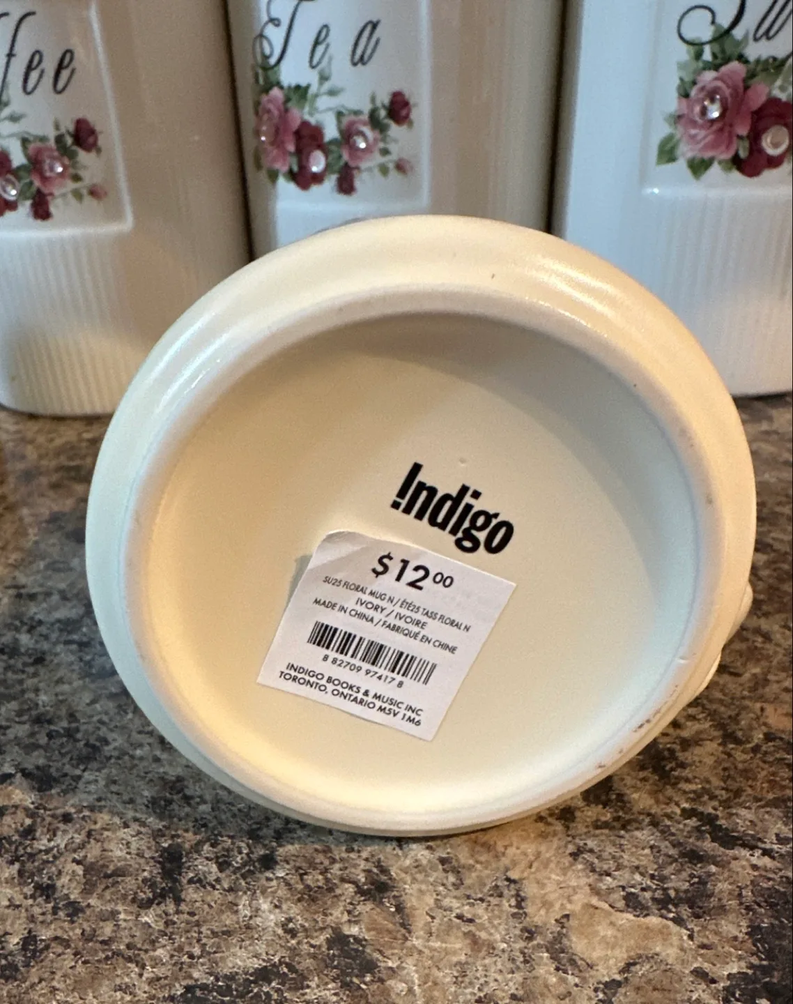 Indigo Floral Mug - Letter N image indicator(3)