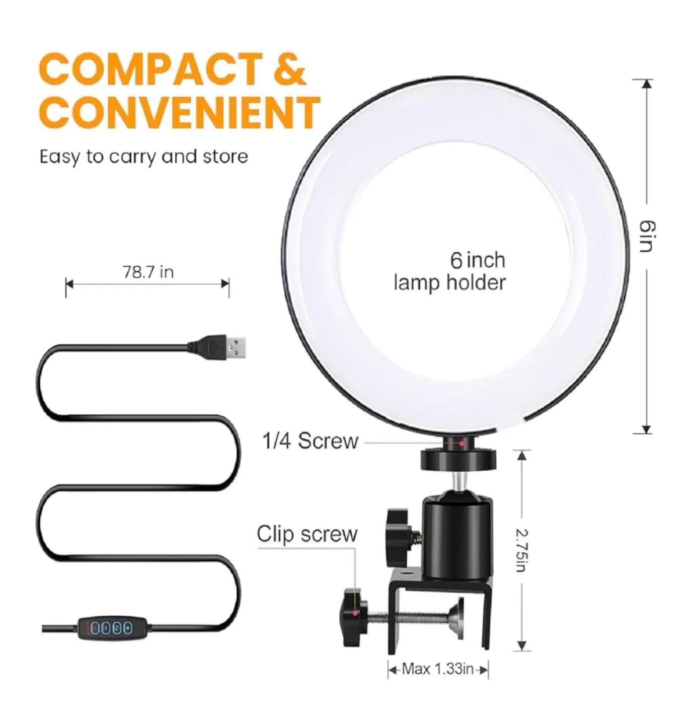New Laptop ring light 6” image indicator(3)