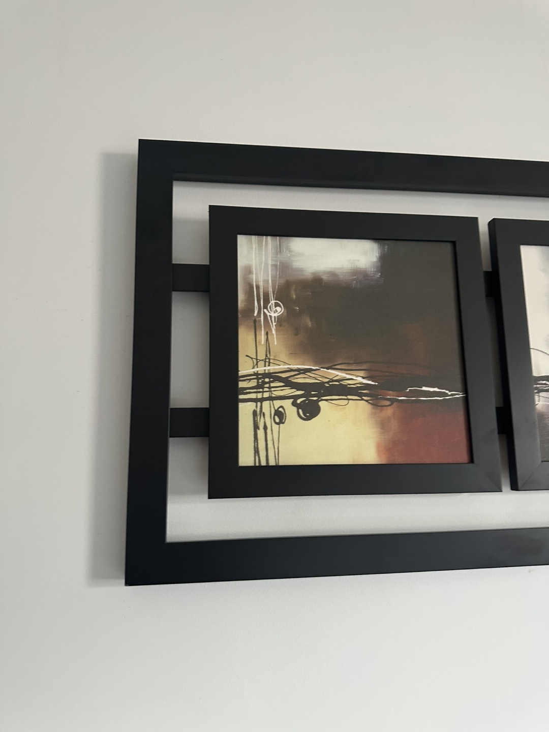 Framed Wall Art Decor 4 Piece Set Multicoloured Decor - photo 5