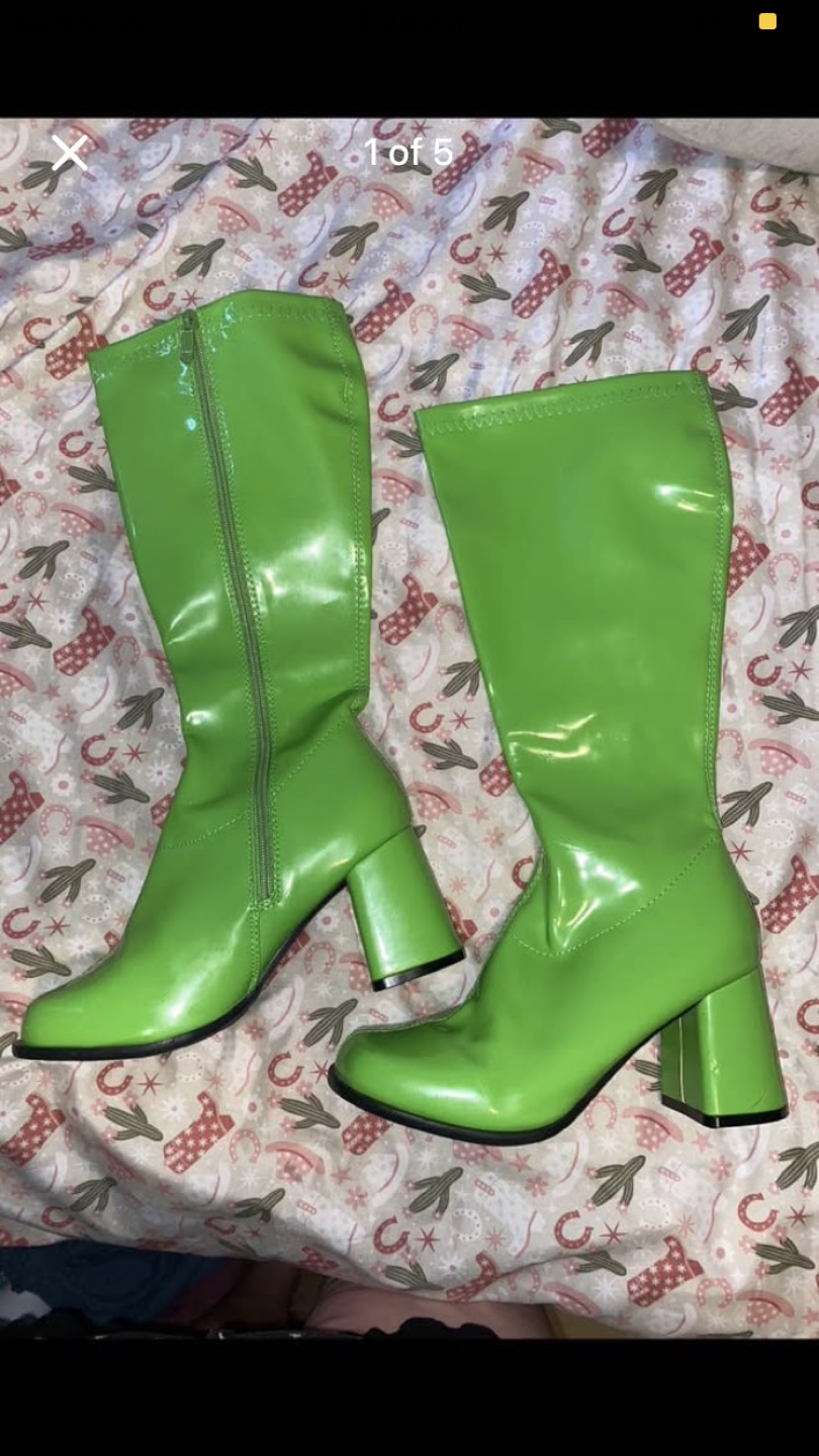 Green GoGo Boots