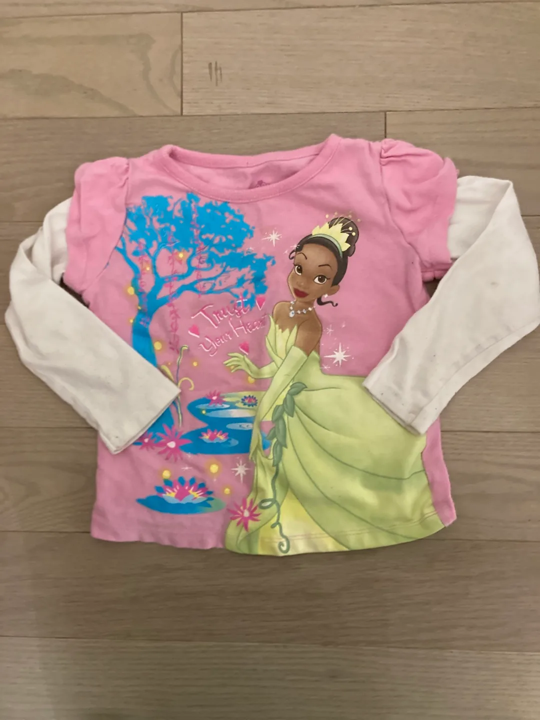 🇨🇦🍁Disney Princess Tiana Long Sleeve Shirt - 3T thumbnail
