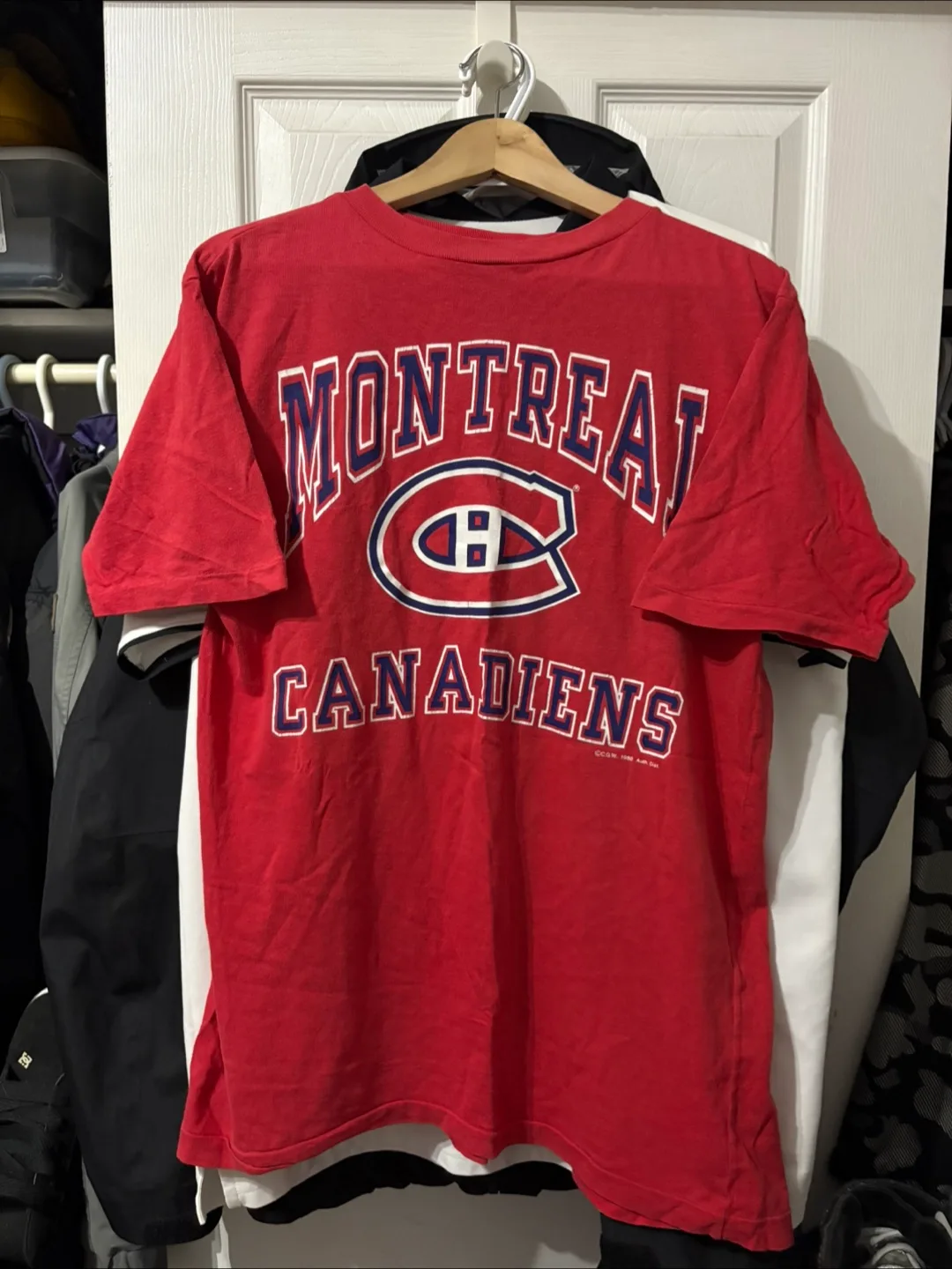 Vintage Montreal Canadiens Vintage tee 1988 M leafs nhl starter thumbnail