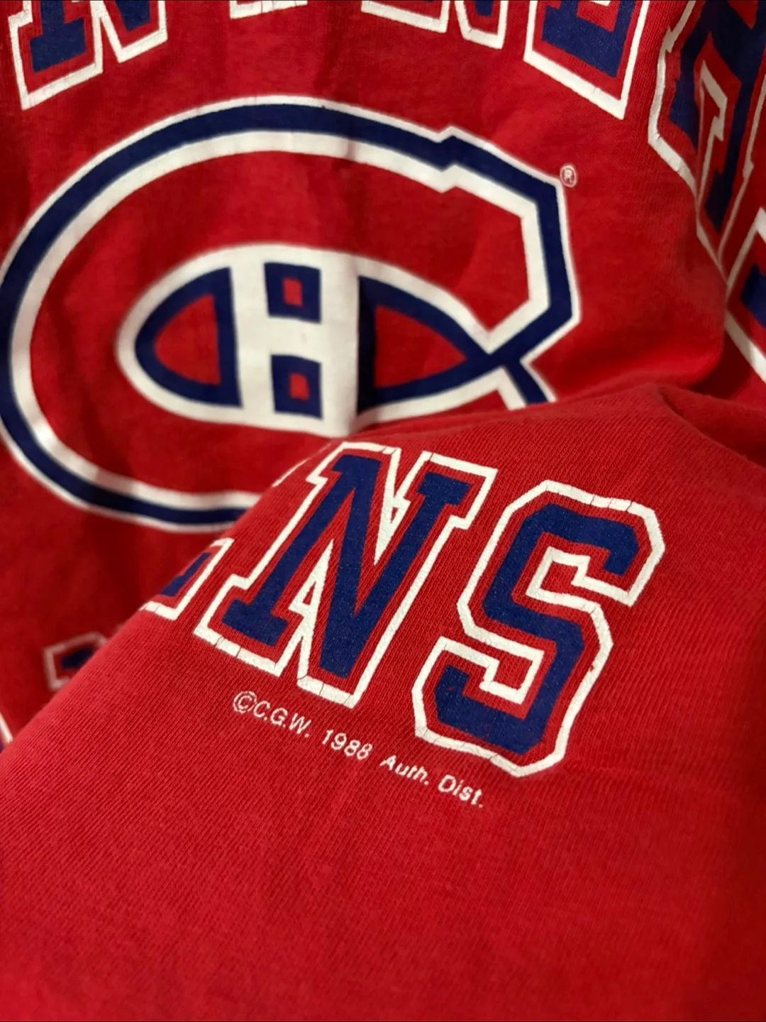 Vintage Montreal Canadiens Vintage tee 1988 M leafs nhl starter image indicator(2)