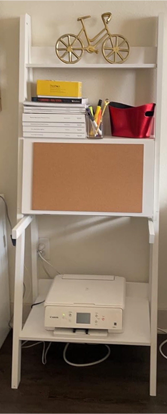 Sleek Ladder Shelf with Pull-Down Desk - photo 4