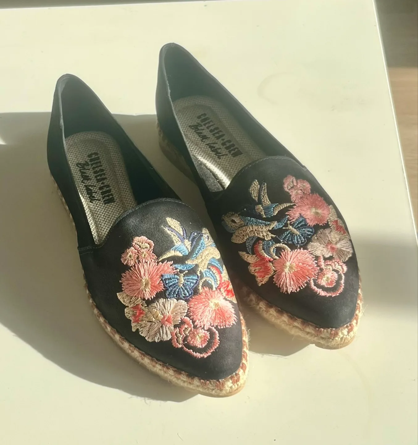 Chelsea Crew Black Label Embroidered Espadrilles thumbnail