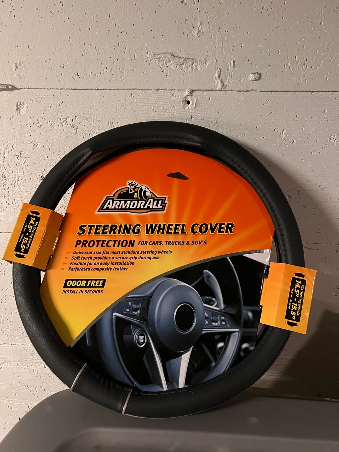 Armor All Steering Wheel Cover - Fits 14.5"-15.5" Wheels thumbnail