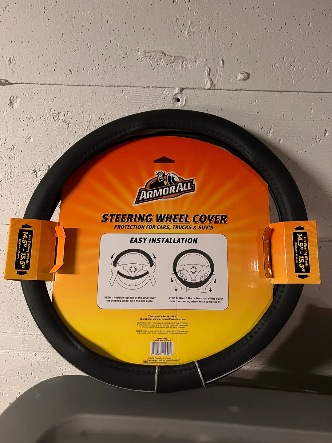 Armor All Steering Wheel Cover - Fits 14.5"-15.5" Wheels image indicator(2)