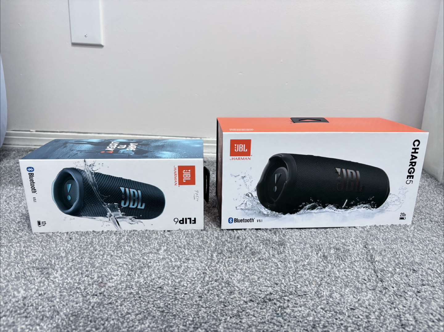 JBL Charge 5 & Flip 6 Bluetooth Speakers - New in Box!