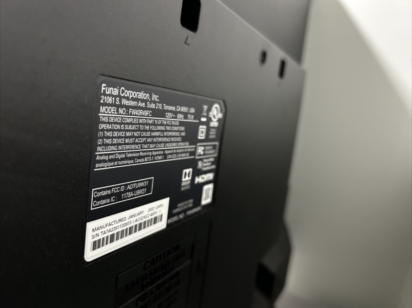 Sanyo FW40R9FC 40" Roku TV - photo 2