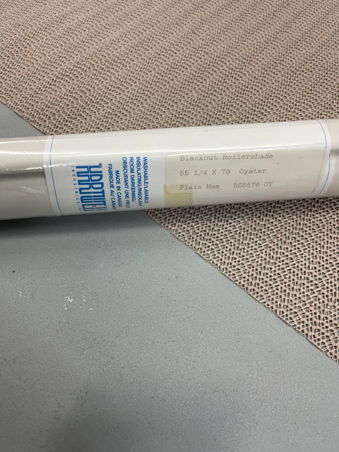 Hartwell Blackout Rollershade 55 1/4 x 70 Oyster thumbnail