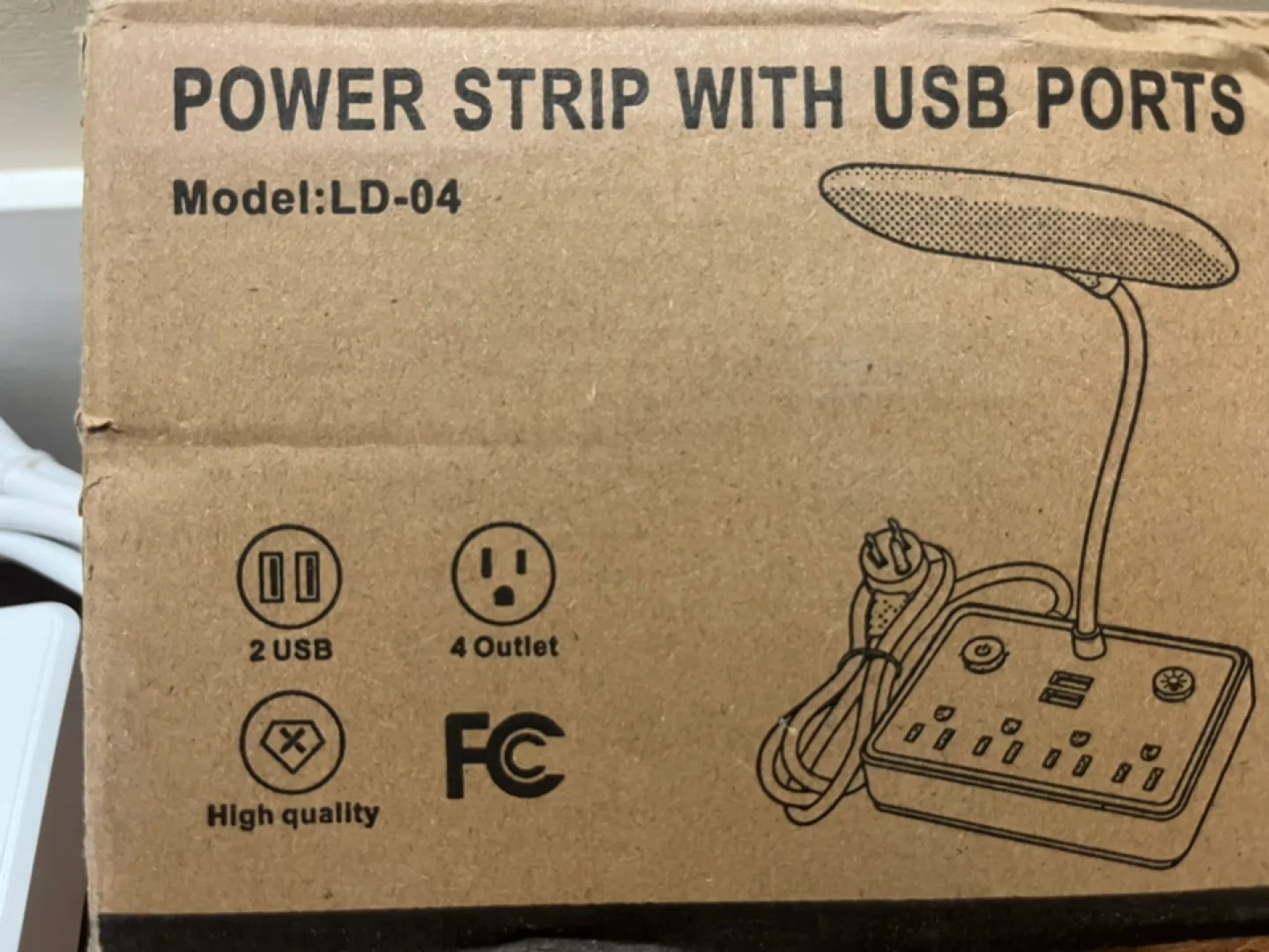 New LED Desk Lamp with Power Bar image indicator(2)