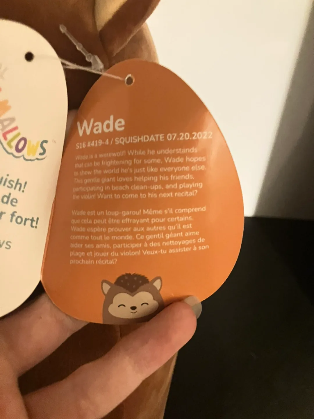 16” Wade the Werewolf Squishmallow (NWT) image indicator(4)