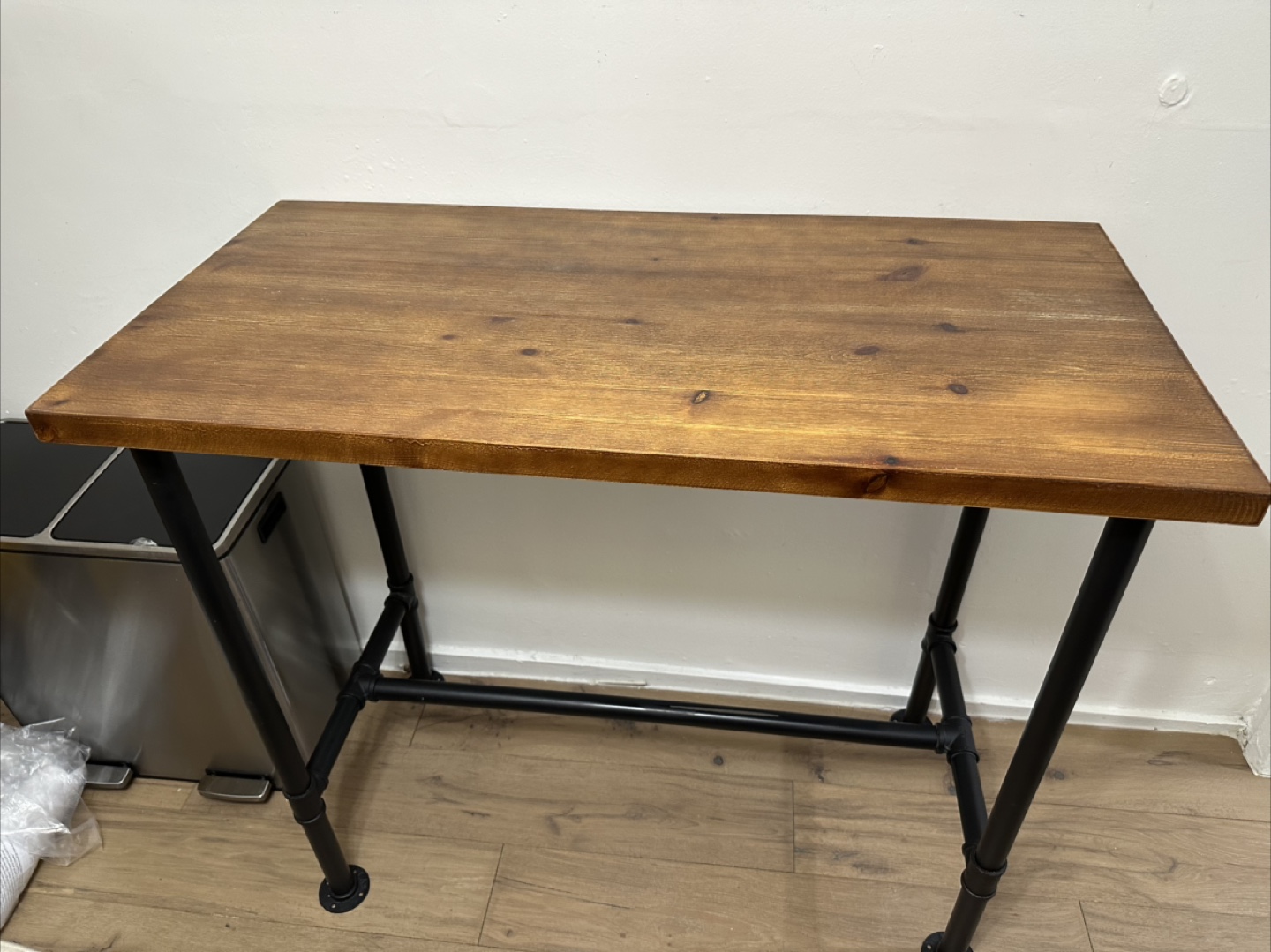 Wood & Metal high Desk/Table
