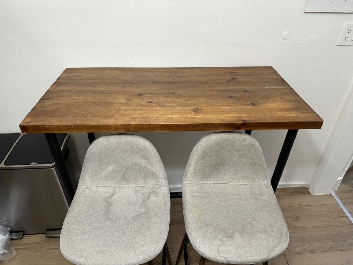 Wood & Metal high Desk/Table - photo 3