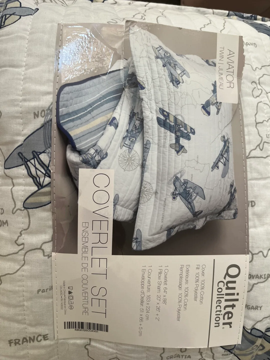 Quilter Collection Aviator Twin Coverlet Set thumbnail