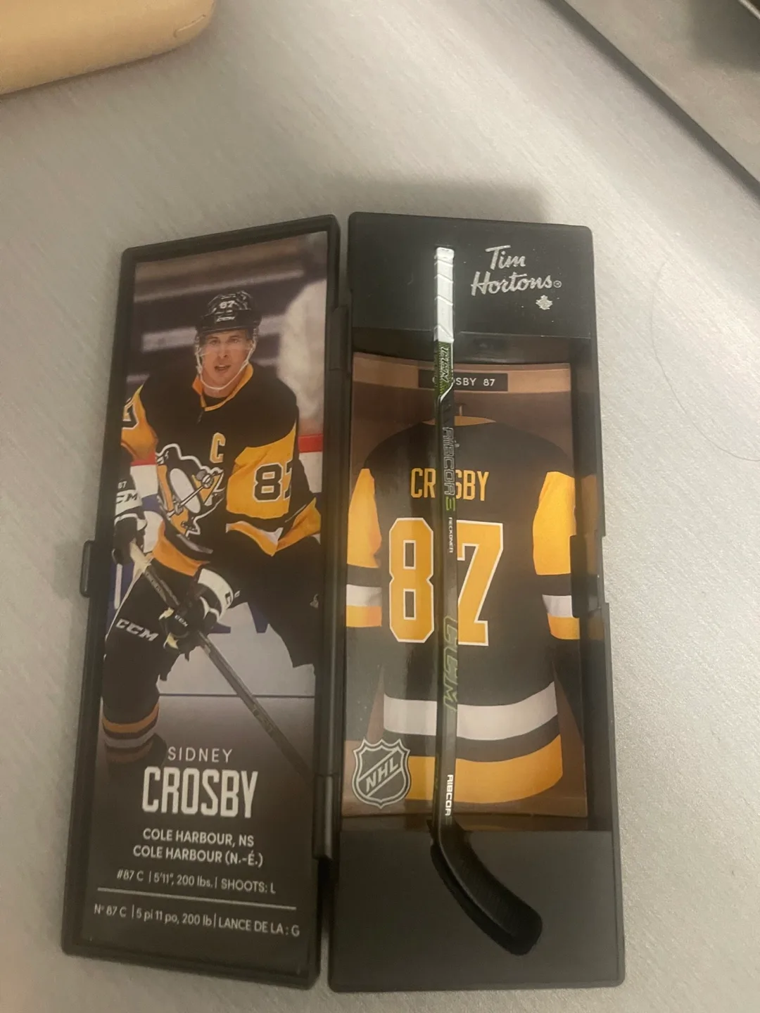 Tim Hortons NHL Superstar Collectible Stick - Crosby thumbnail