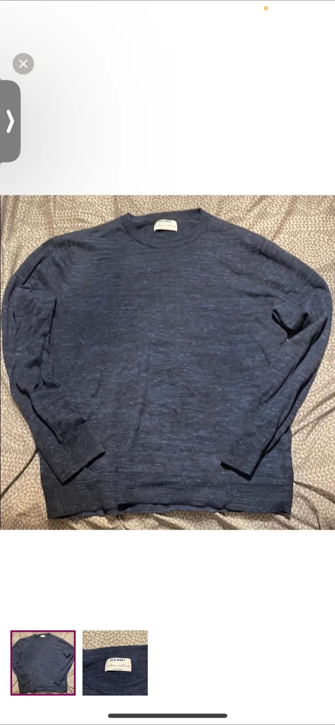 Old Navy Blue Sweater - Size M thumbnail
