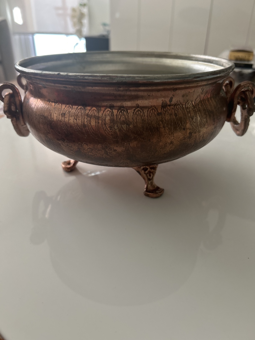 Vintage Copper Decorative Bowl - photo 4