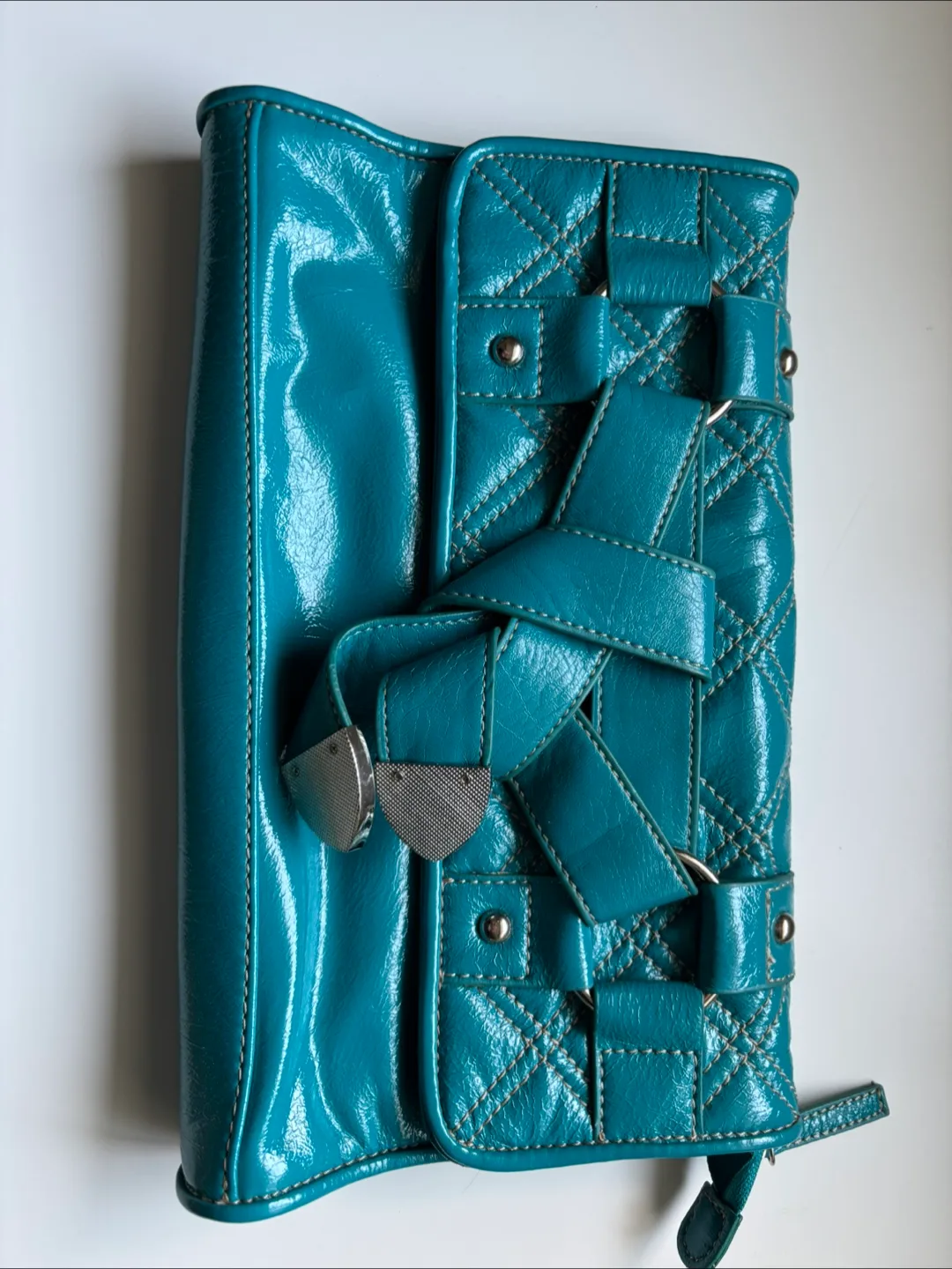 Chinese Laundry Clutch Purse - Turquoise thumbnail