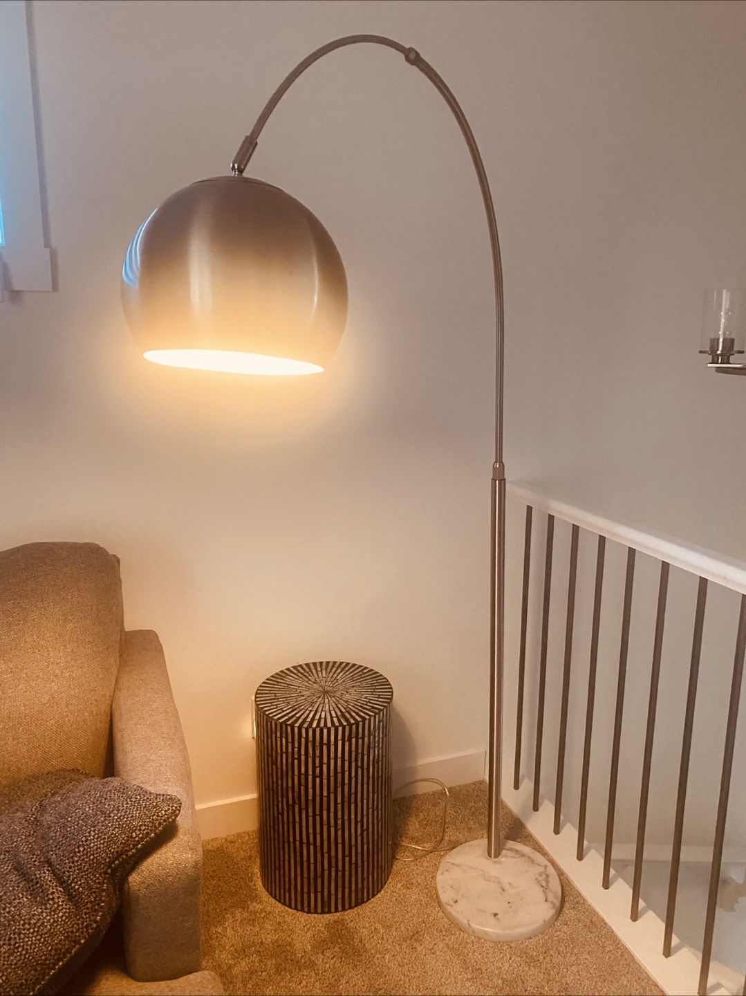 Arc Floor Lamp - Marble Base