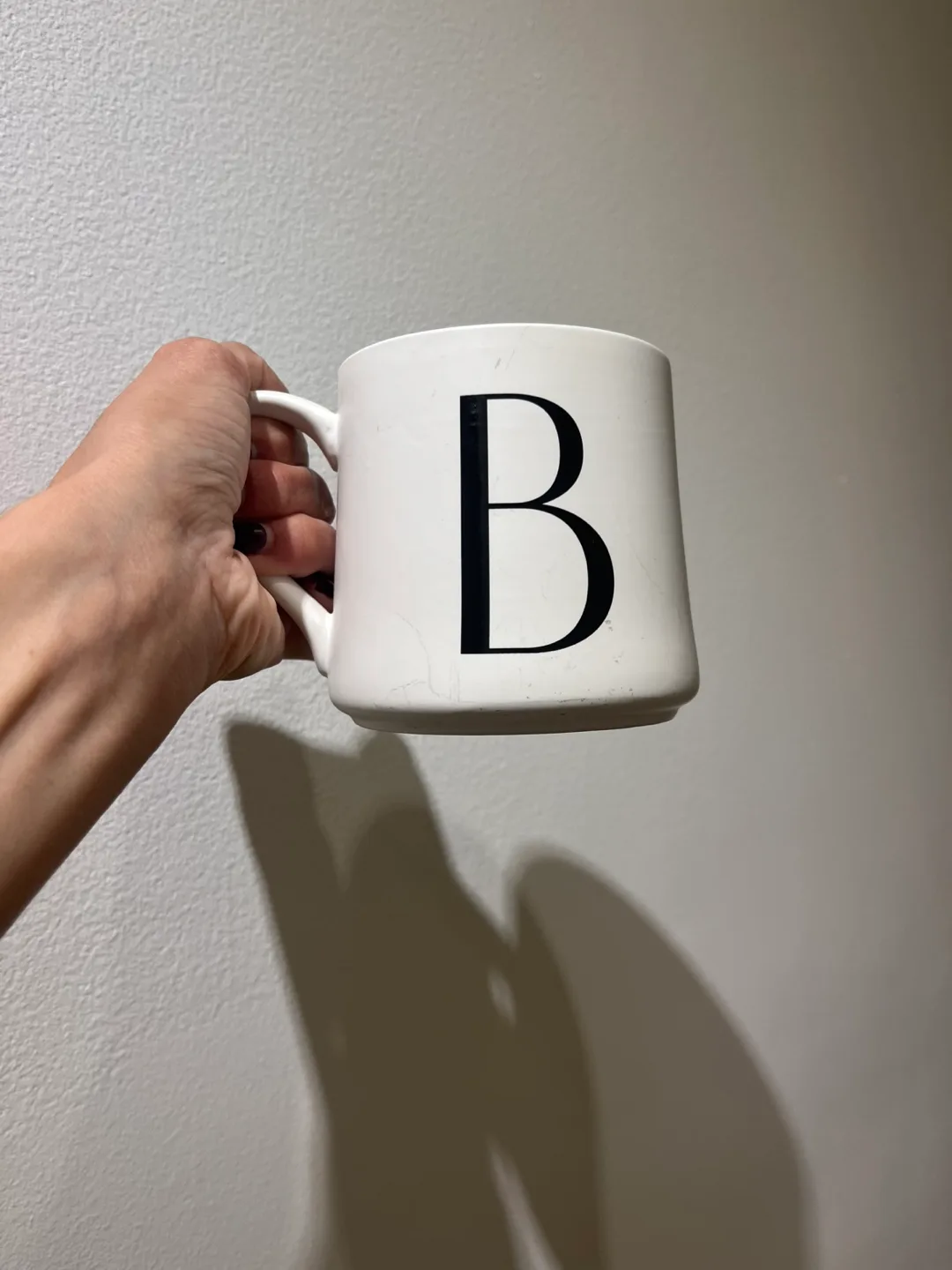 Indigo Initial B Mug - White with Blue Interior image indicator(5)