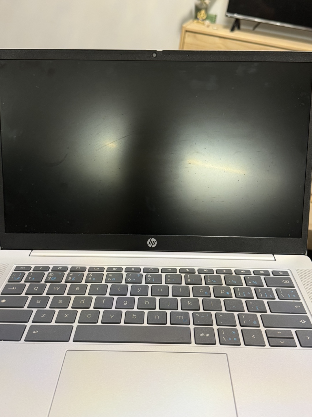 HP Chromebook 14 inch, Glacier Silver