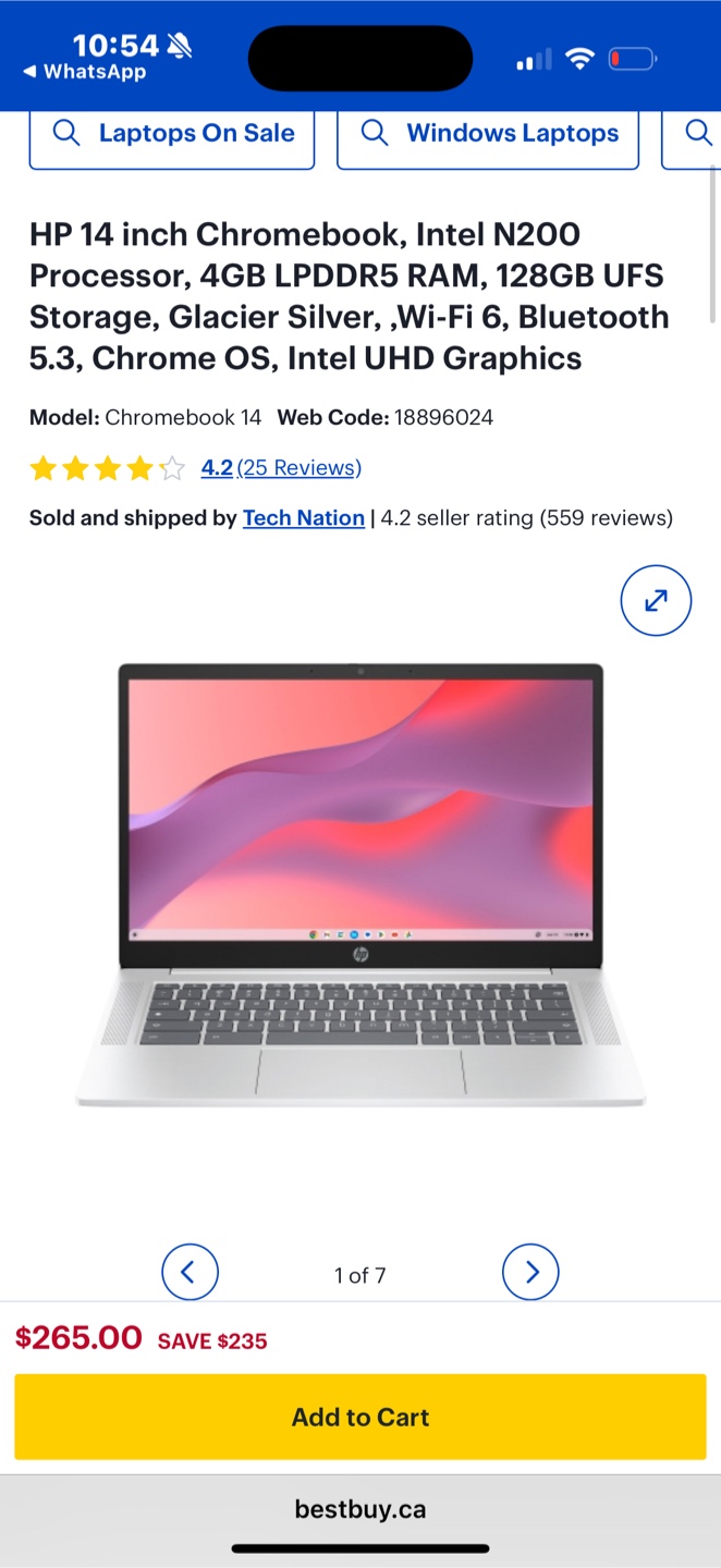 HP Chromebook 14 inch, Glacier Silver - photo 5