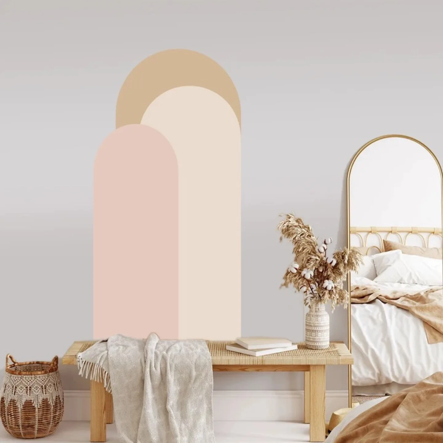 Pink Abstract Peel and Stick Wallpaper thumbnail