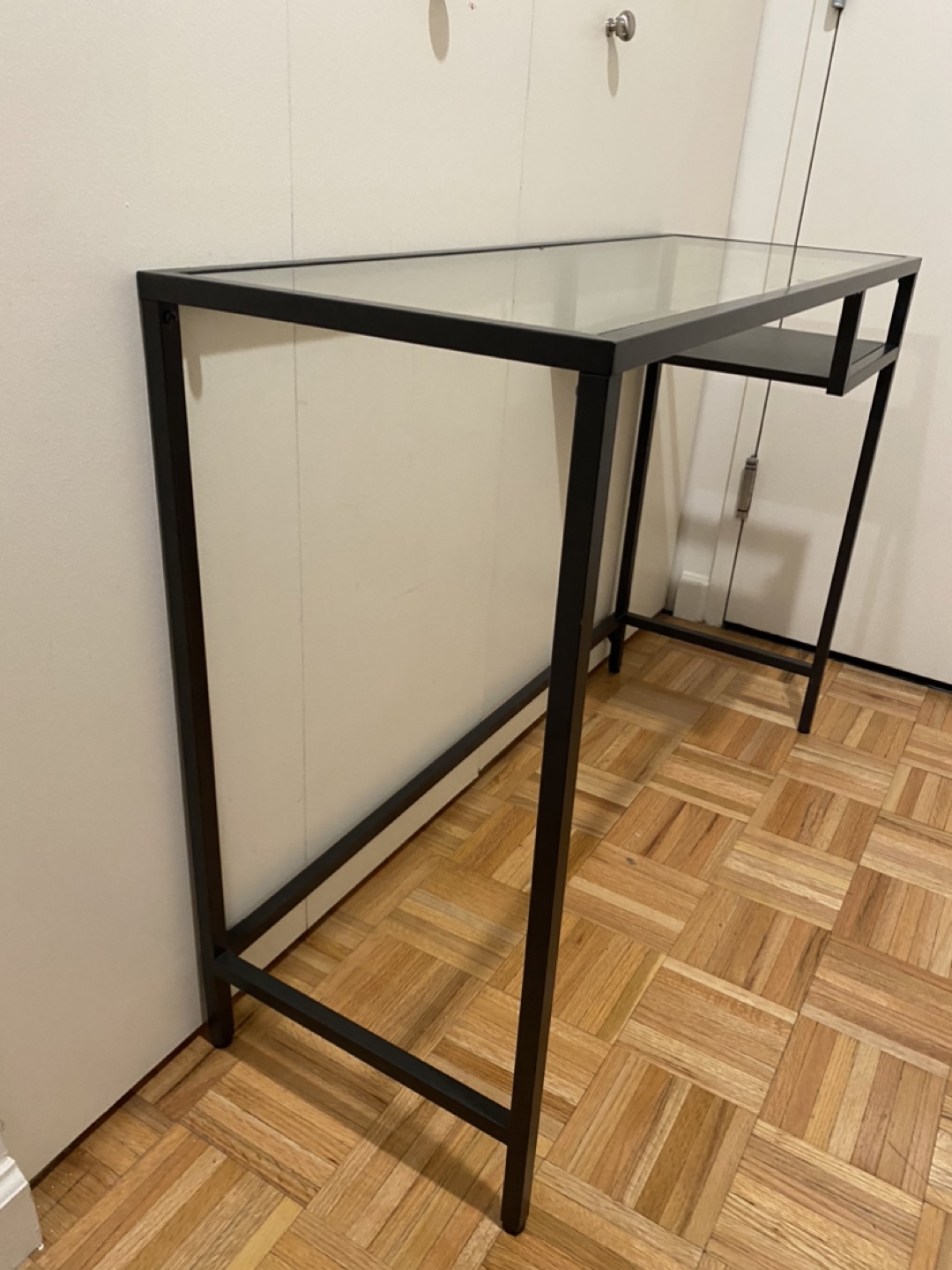 Black Metal/Glass Desk - photo 3