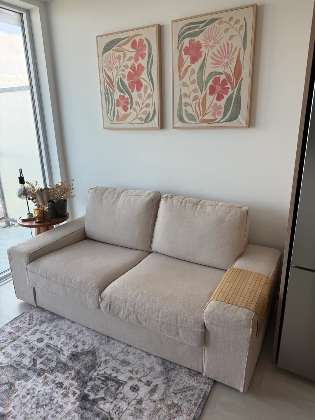 IKEA KIVIK LOVESEAT - Beige thumbnail