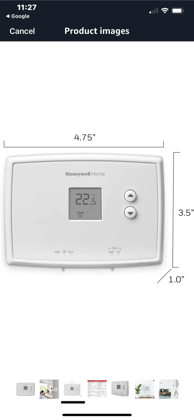 Honeywell Home RTH111B Digital Non-Programmable Thermostat image indicator(5)