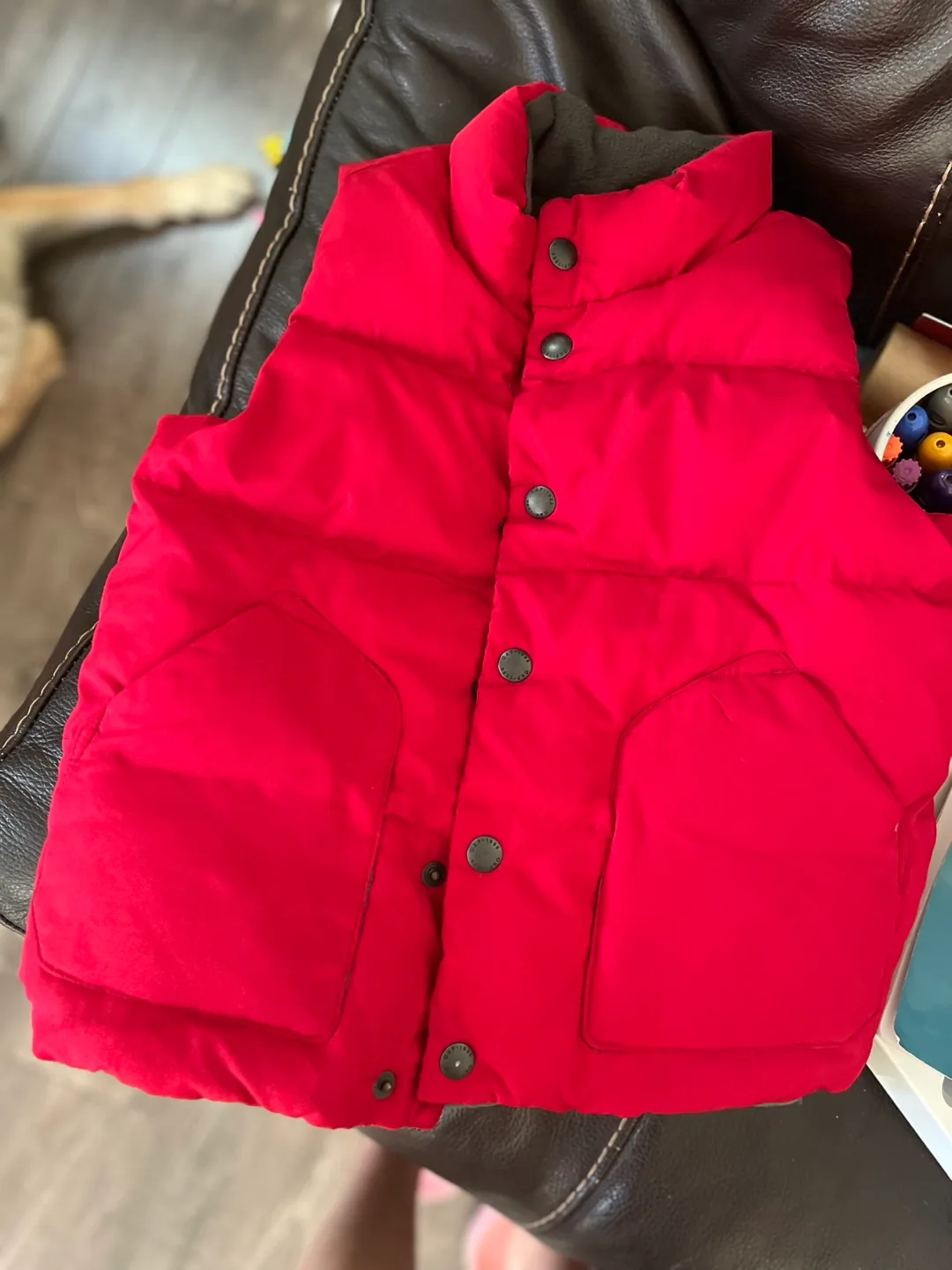 GAP Red Puffer Vest thumbnail