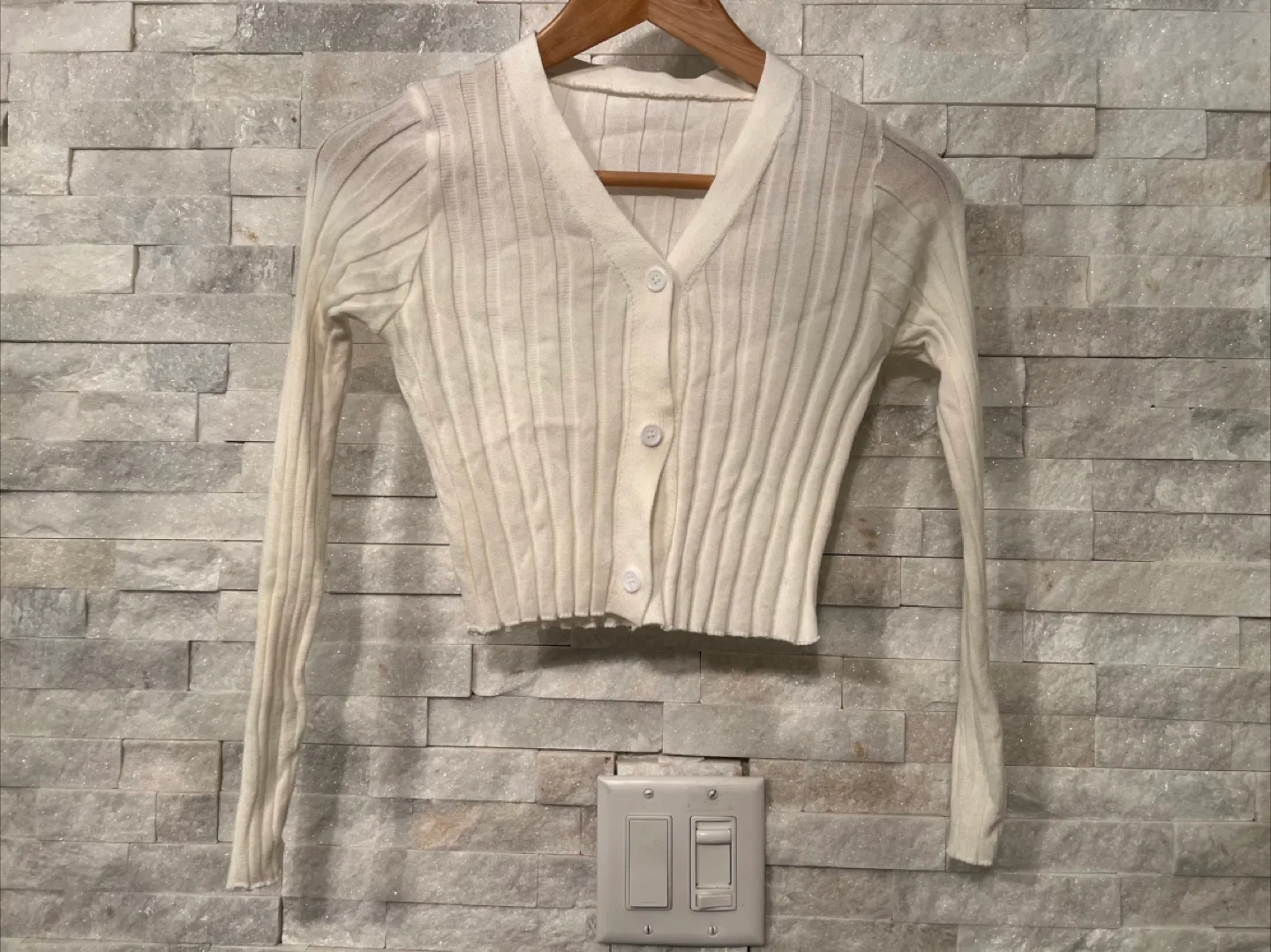 White Knit Cardigan image indicator(2)