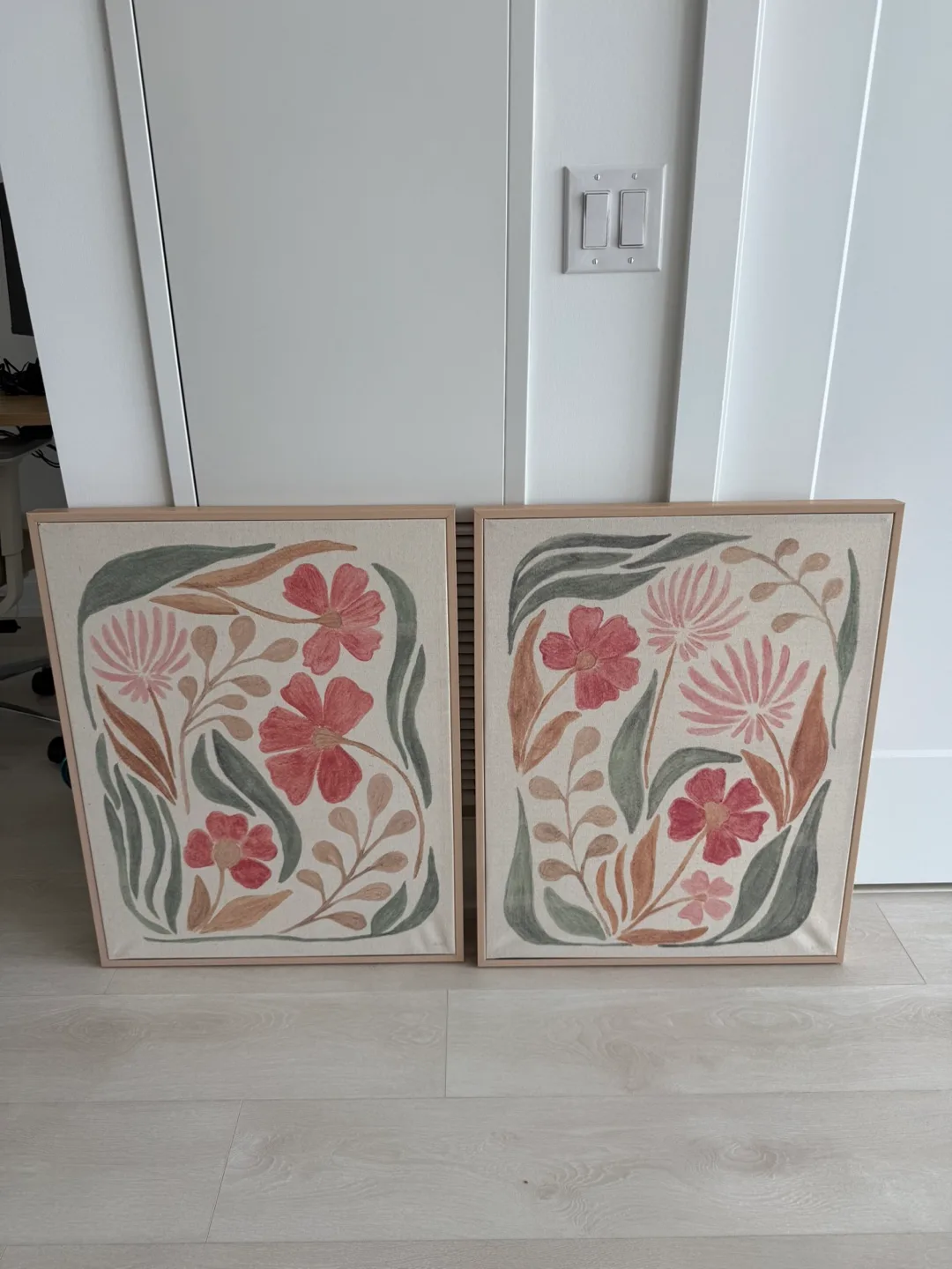 Floral Canvas Wall Art - Set of 2 thumbnail