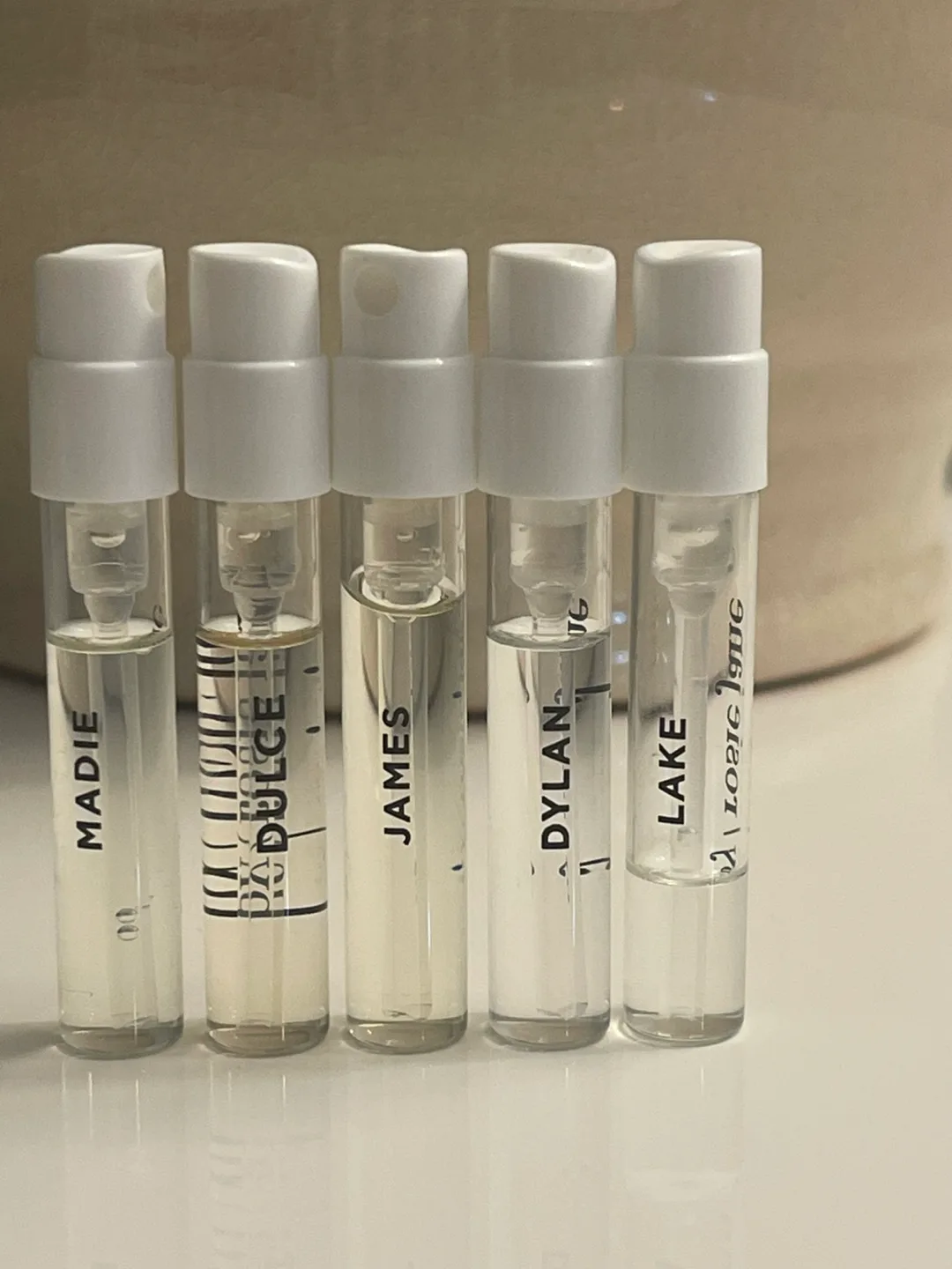 5 Perfume Samples: Madie, Baie Dolce, James, Dylan, Lake thumbnail