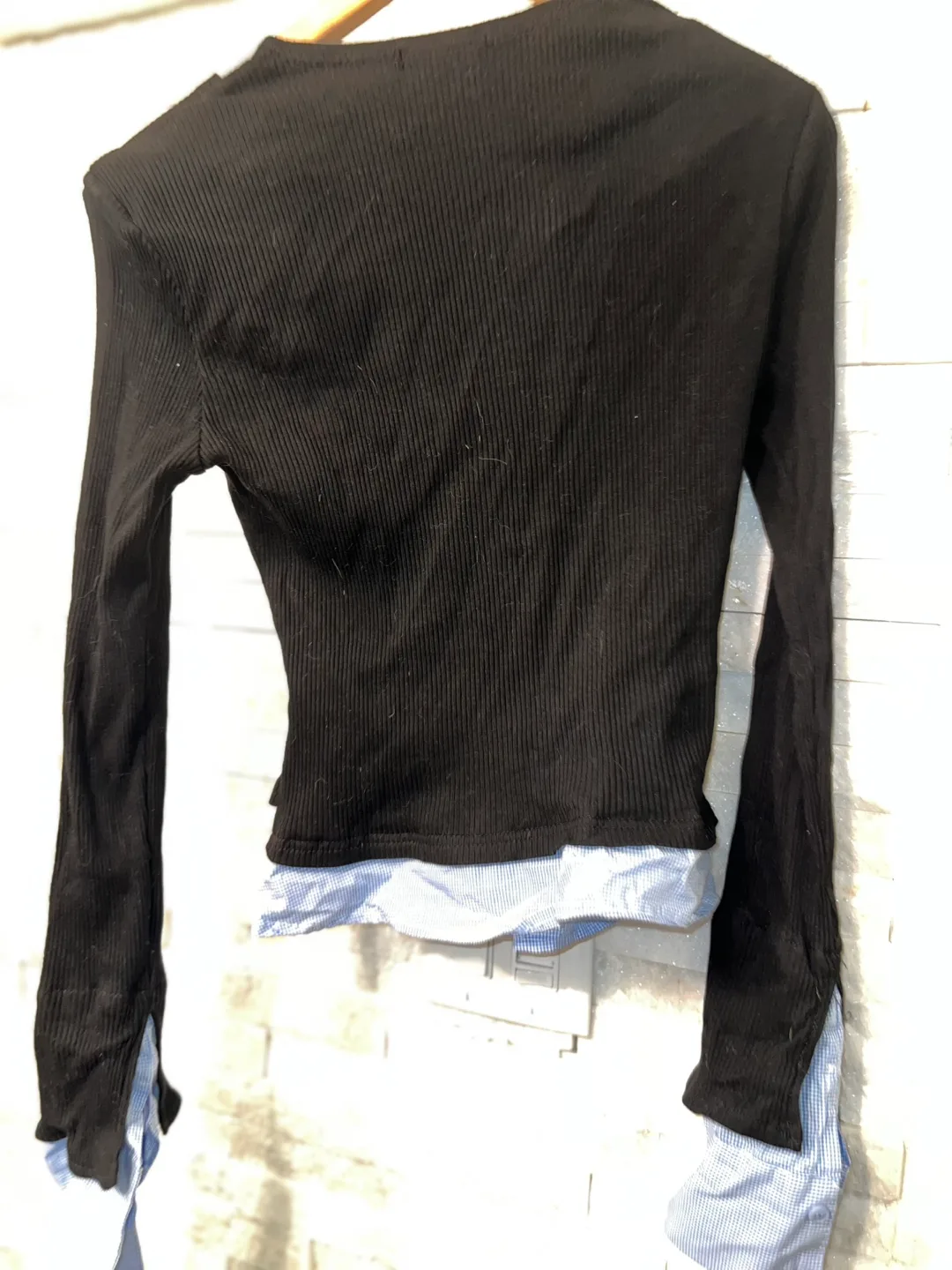 SONA Black Layered Look Cardigan - Size S image indicator(2)